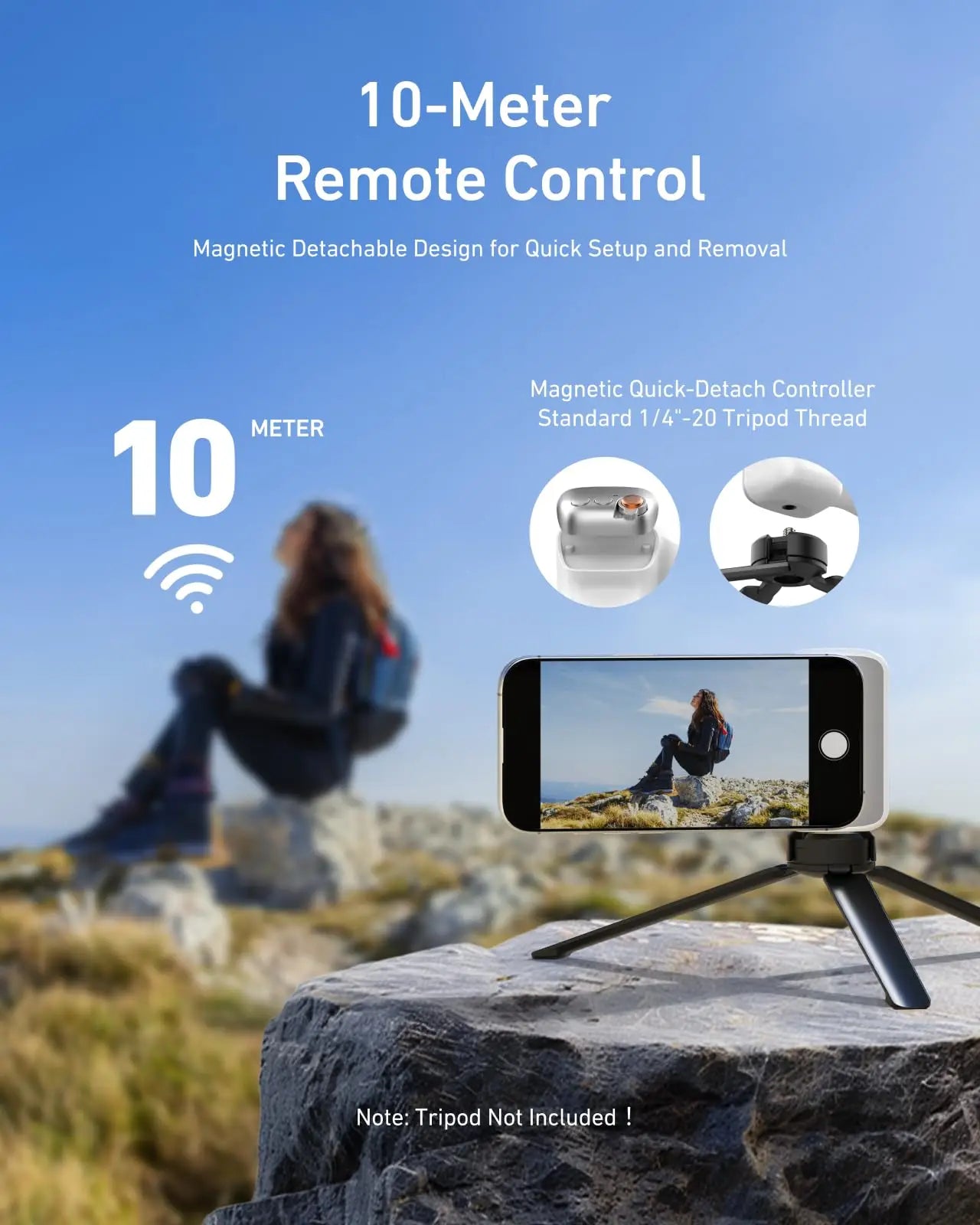 TELESIN Fun Shot Magnetic Phone Camera DSLR Style Shutter Grip