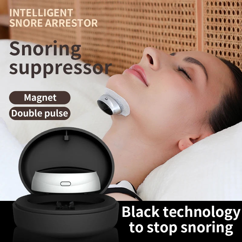 New Smart anti Snoring Device Stop Snoring Dual Pulse Muscle Stimulator