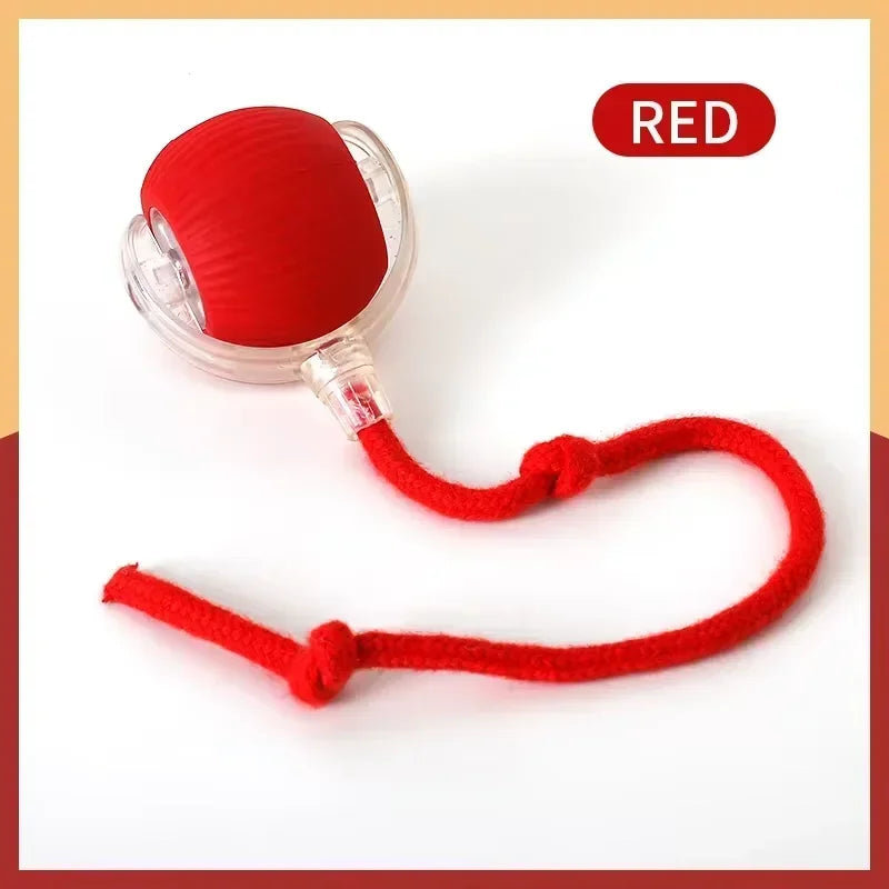 Rechargeable Smart Cat Toy Ball Kittens Teasing Rolling Ball Chew-Proof Boredom Relief Pet Interactive Toys