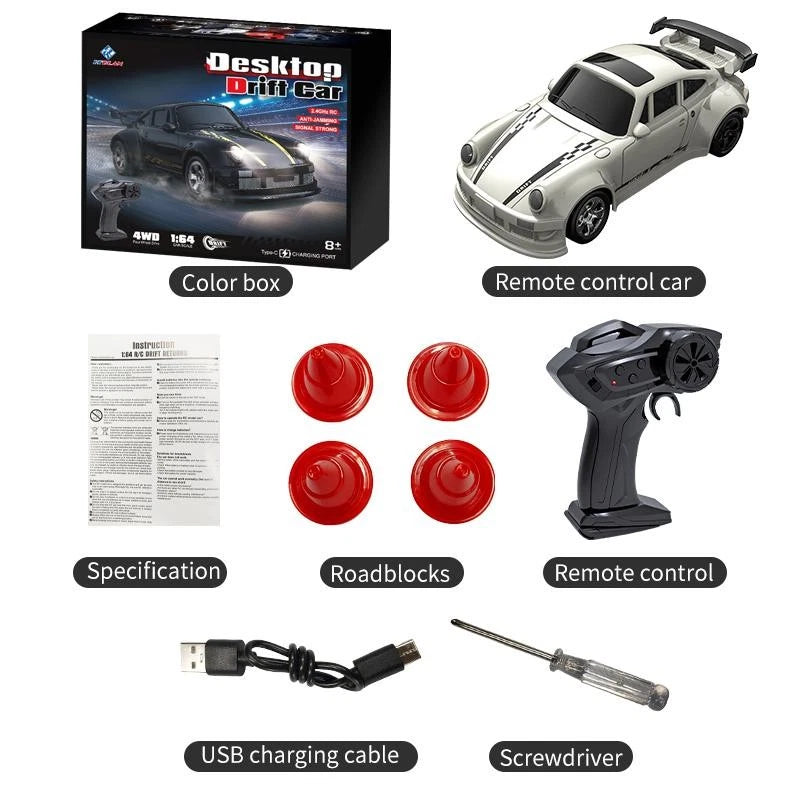 2025 New KF20 1:64 Drift RC Car – 4WD Mini Remote-Control Racing Car | Full Pro Drift Machine