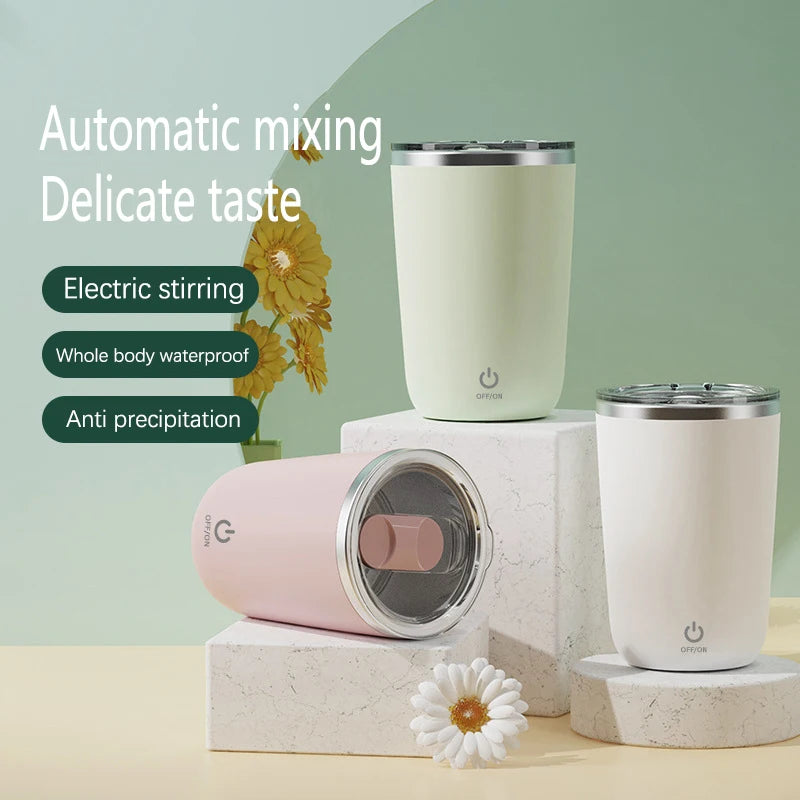 USB Rechargeable Automatic Coffee Mixing Cup Self Stirring Magnetic Mug