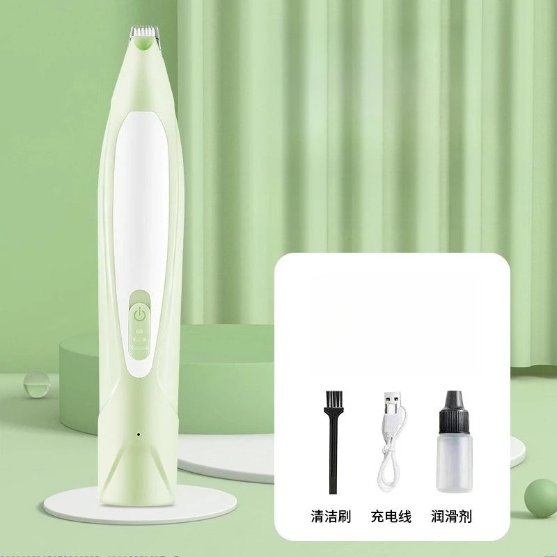 Professional Dog Grooming Clippers with LED LCD Display, 18mm Wide Blade for Paw Trimming, Low Noise Cordless Pet Hair Trimmer