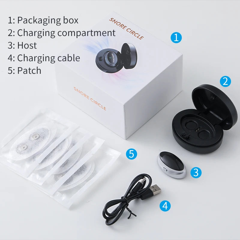 New Smart anti Snoring Device Stop Snoring Dual Pulse Muscle Stimulator