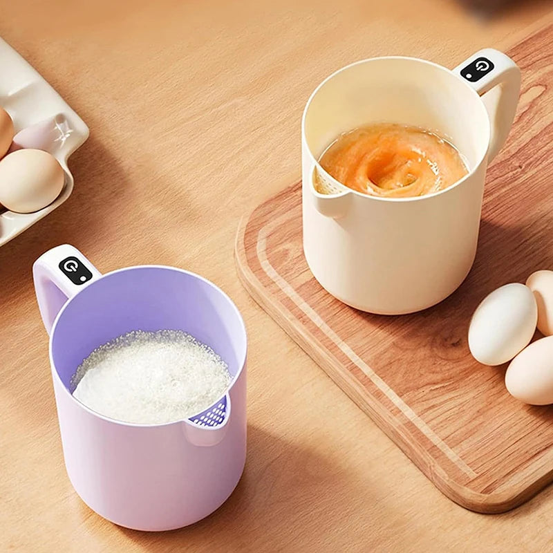 Electric Egg Beater 2 in 1 Cordless Handheld Mixer