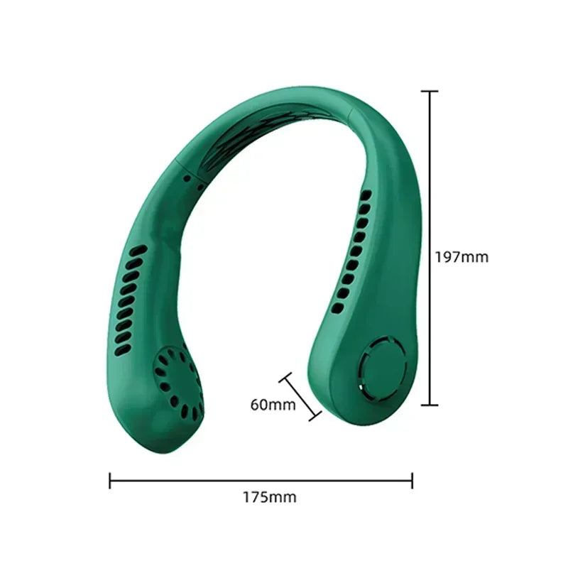 Portable Mini Home Summer Air-Cooled Neck Hanging Fan
