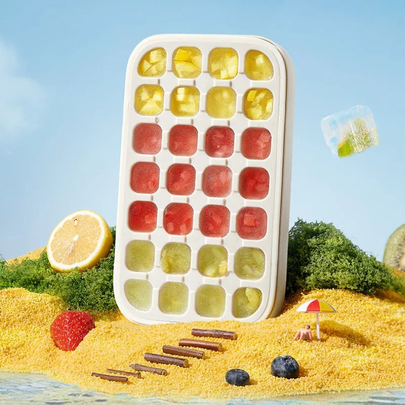 Ice Cube Tray 21/28 Cavity Ice Block Mold Multifunctional Use