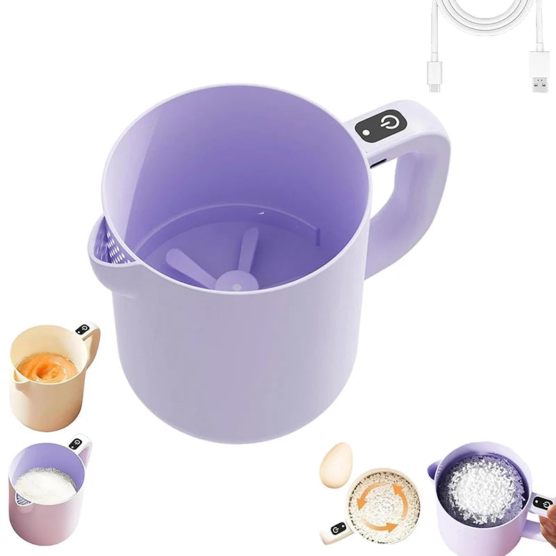 Electric Egg Beater 2 in 1 Cordless Handheld Mixer