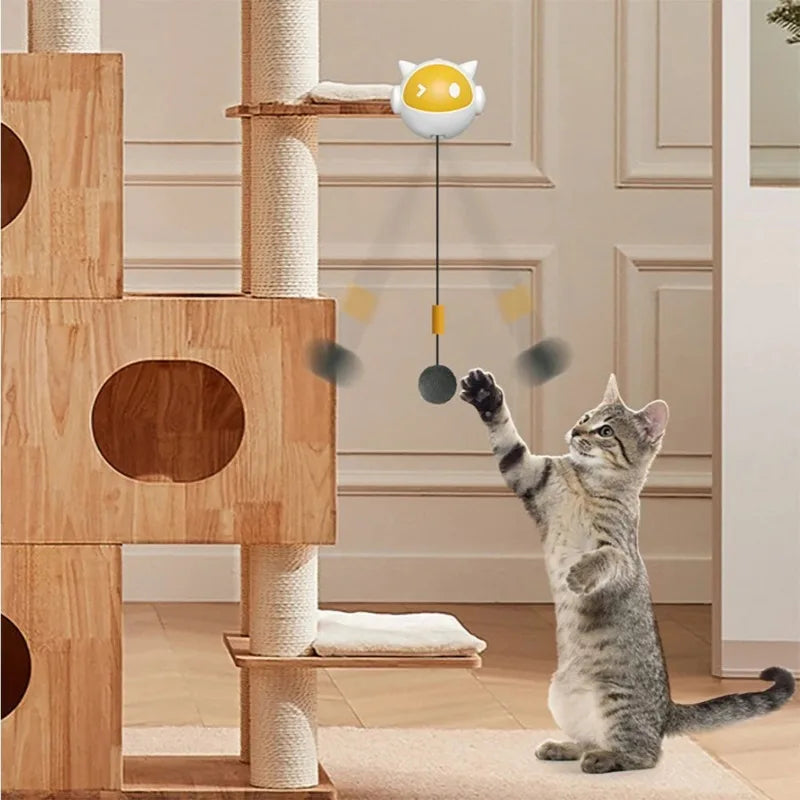 Interactive Electric Cat Toy with Replaceable Hair Ball