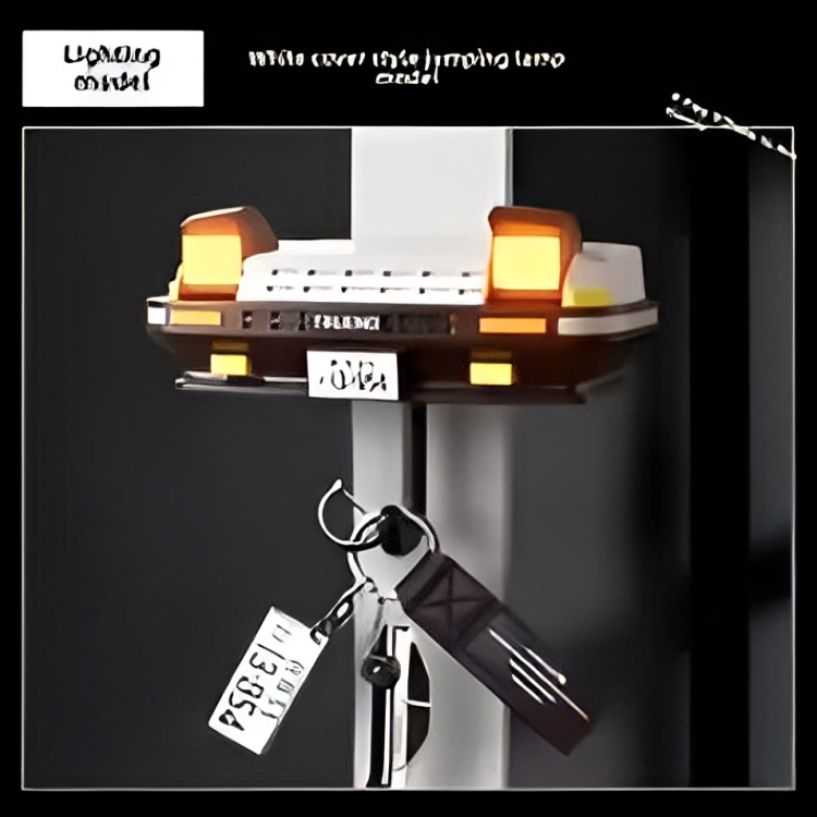 Wall Mounted Headlight Key Organizer for Car Lovers
