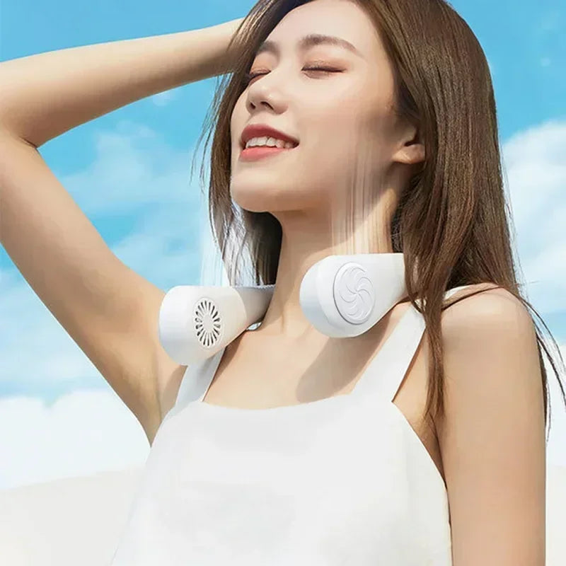 Portable Mini Home Summer Air-Cooled Neck Hanging Fan