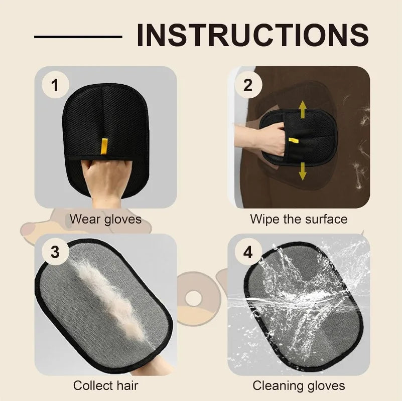Reusable Cat Grooming Gloves