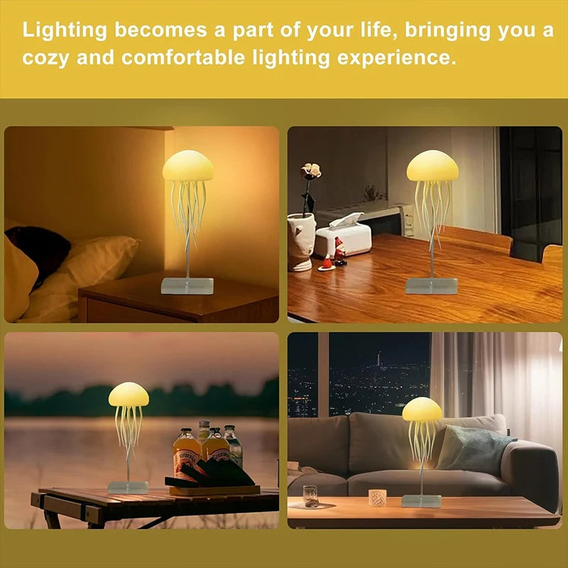 LED Jellyfish Lamp with 9 Tentacles & Remote