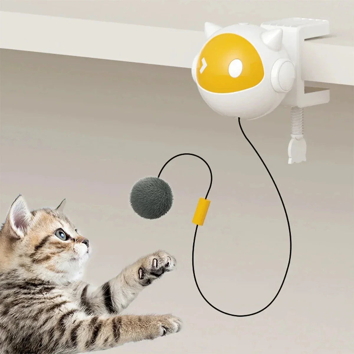 Interactive Electric Cat Toy with Replaceable Hair Ball