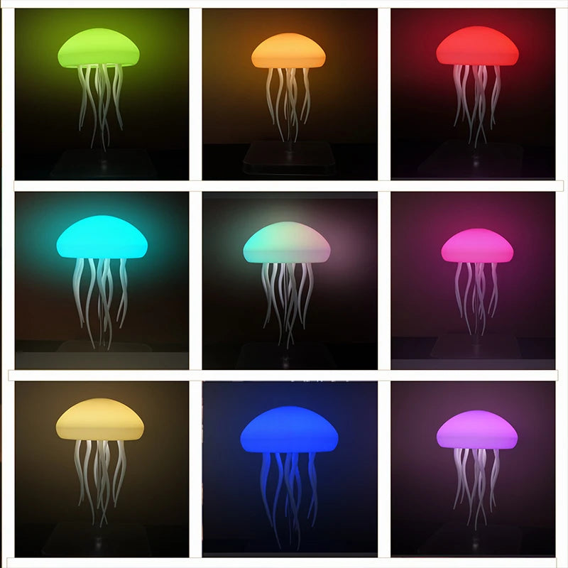 LED Jellyfish Lamp with 9 Tentacles & Remote