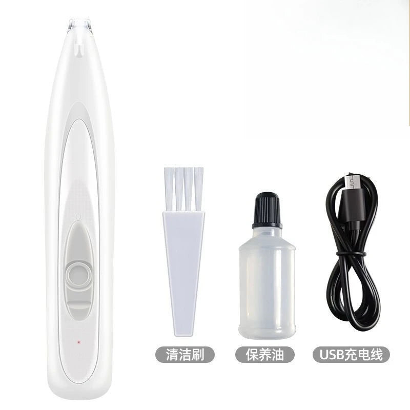 Professional Dog Grooming Clippers with LED LCD Display, 18mm Wide Blade for Paw Trimming, Low Noise Cordless Pet Hair Trimmer