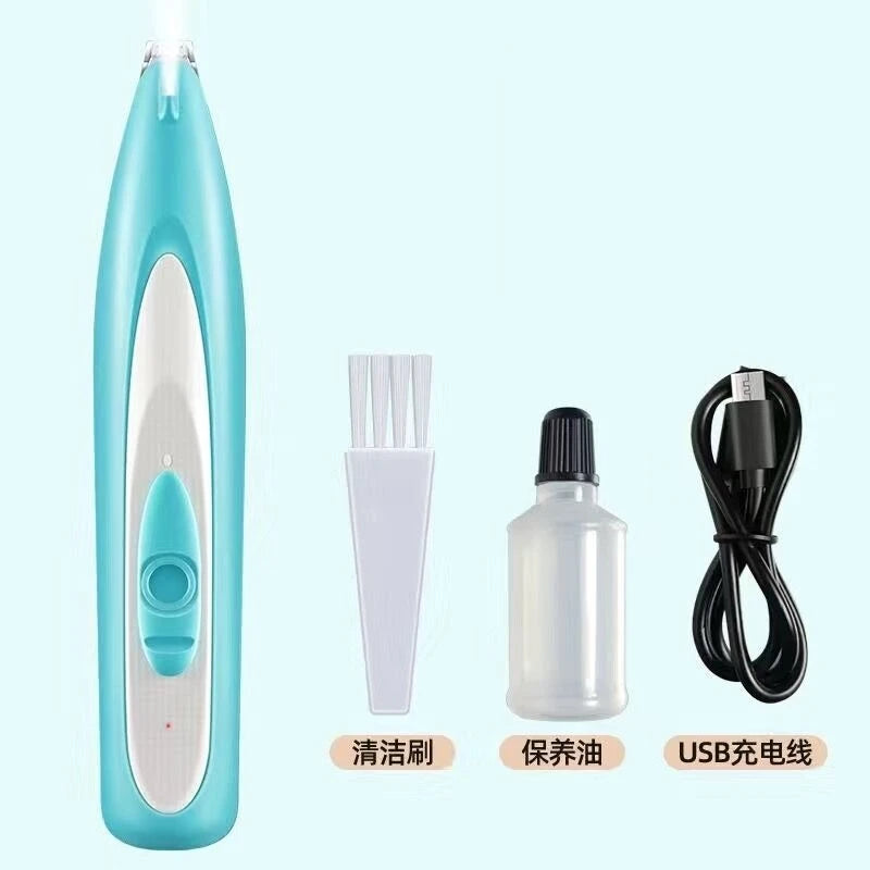 Professional Dog Grooming Clippers with LED LCD Display, 18mm Wide Blade for Paw Trimming, Low Noise Cordless Pet Hair Trimmer