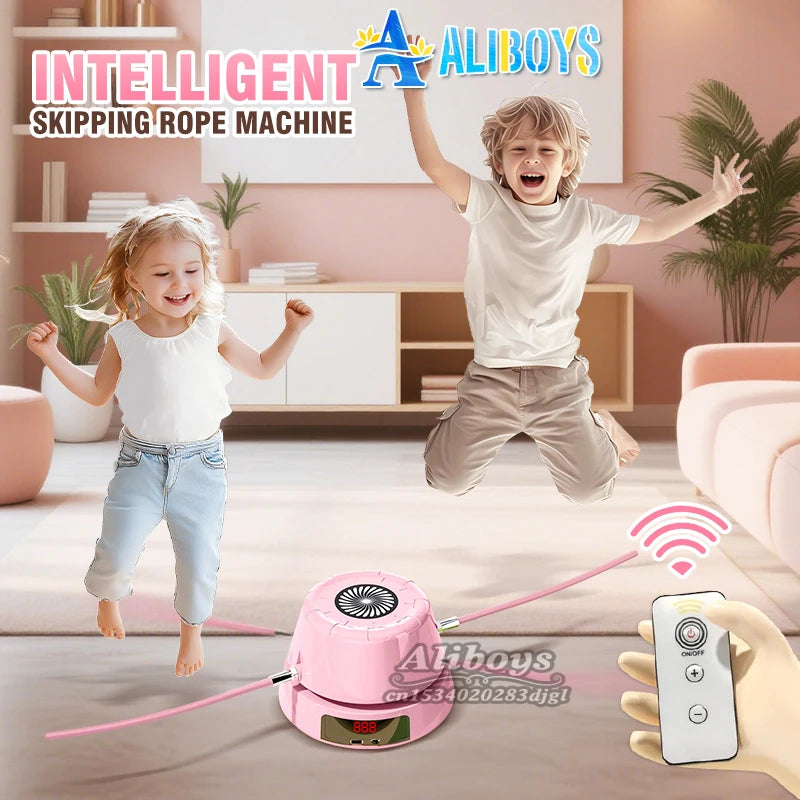 Remote Control Rope Skipping Machine Electric Counting Adjustable Speed Automatic Jump Rope Sport Entertainment Fitness Toy