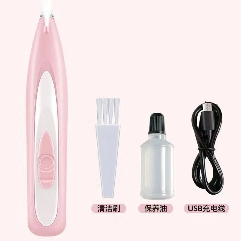 Professional Dog Grooming Clippers with LED LCD Display, 18mm Wide Blade for Paw Trimming, Low Noise Cordless Pet Hair Trimmer