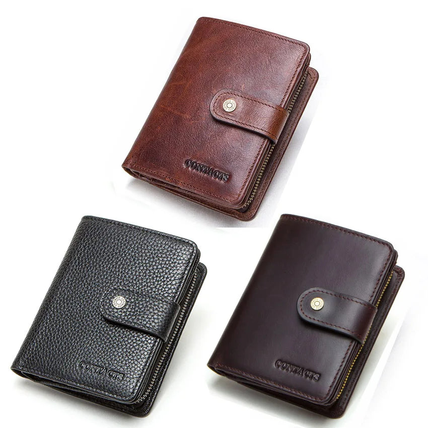 Vintage Leather RFID Wallet