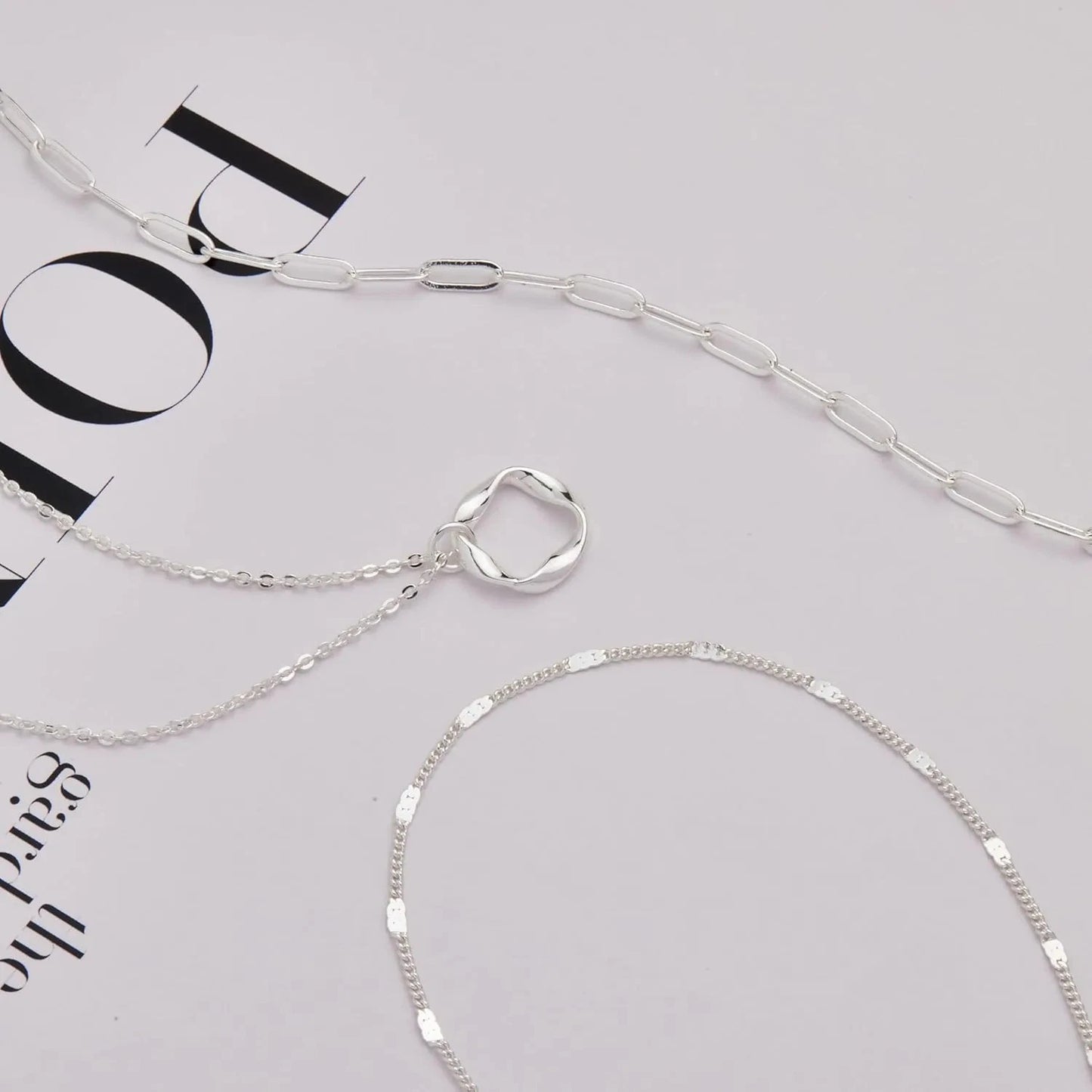 Layered Gold Necklace Set for Women