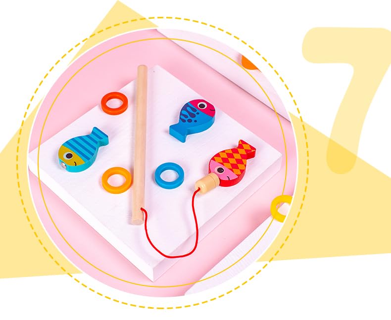 Wooden Montessori Number Puzzle Sorting Toy for Toddlers