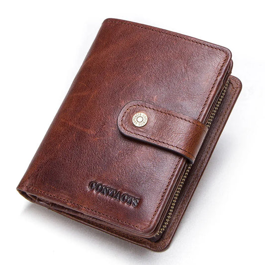 Vintage Leather RFID Wallet