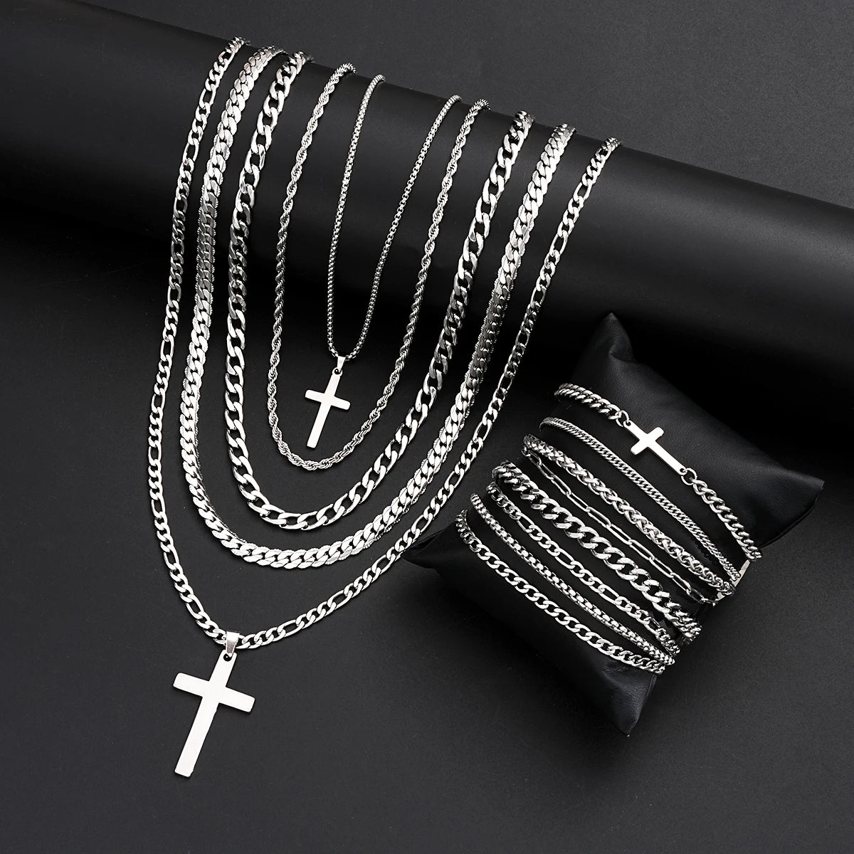 13Pcs Urban Cross Jewelry Set