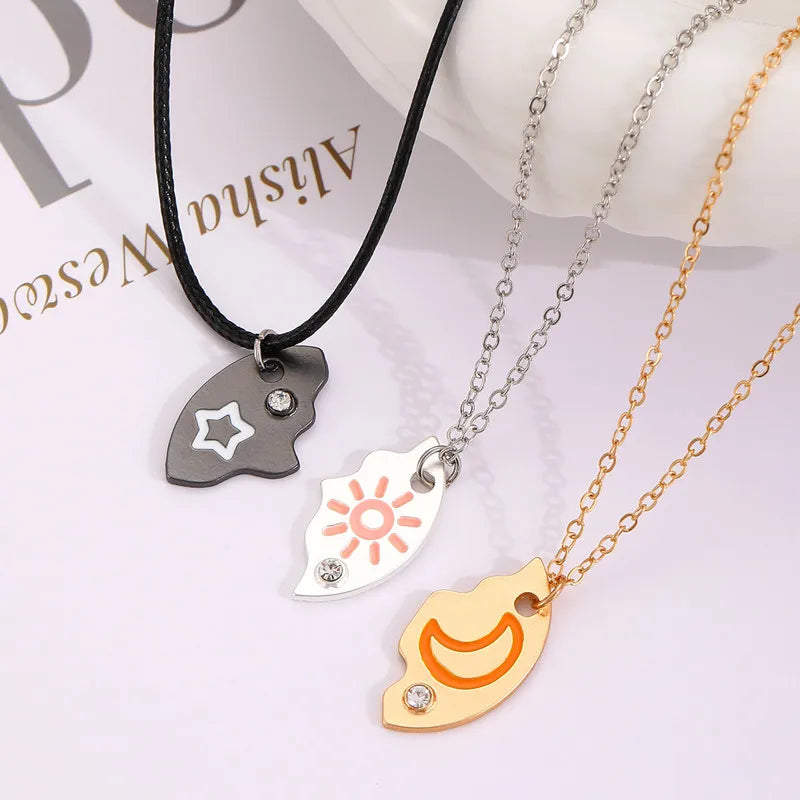 3Pcs Good Friend Necklace 