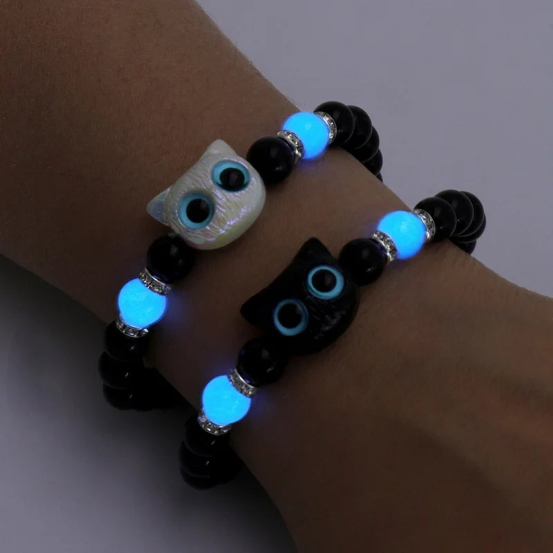 Glow Cat Bracelet - Cute & Glowing Friendship Jewelry