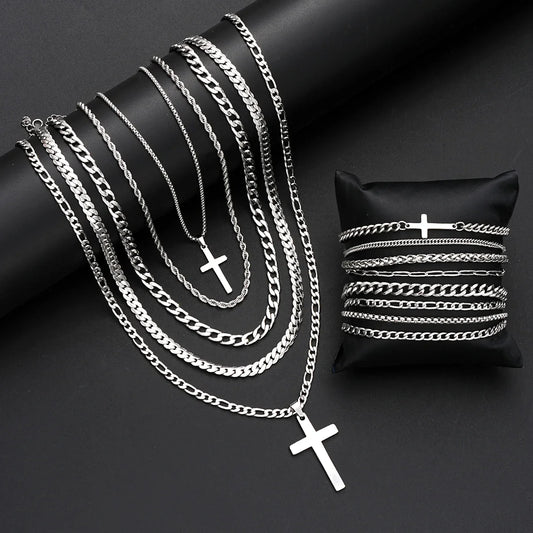 13Pcs Urban Cross Jewelry Set