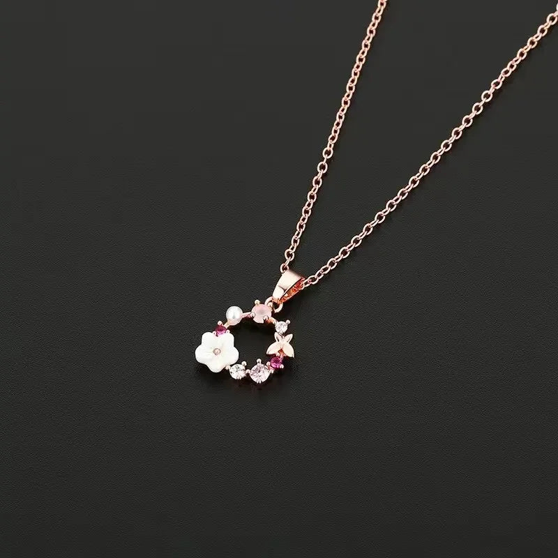 Blossom Jewelry Set for Women  (Rose gold)