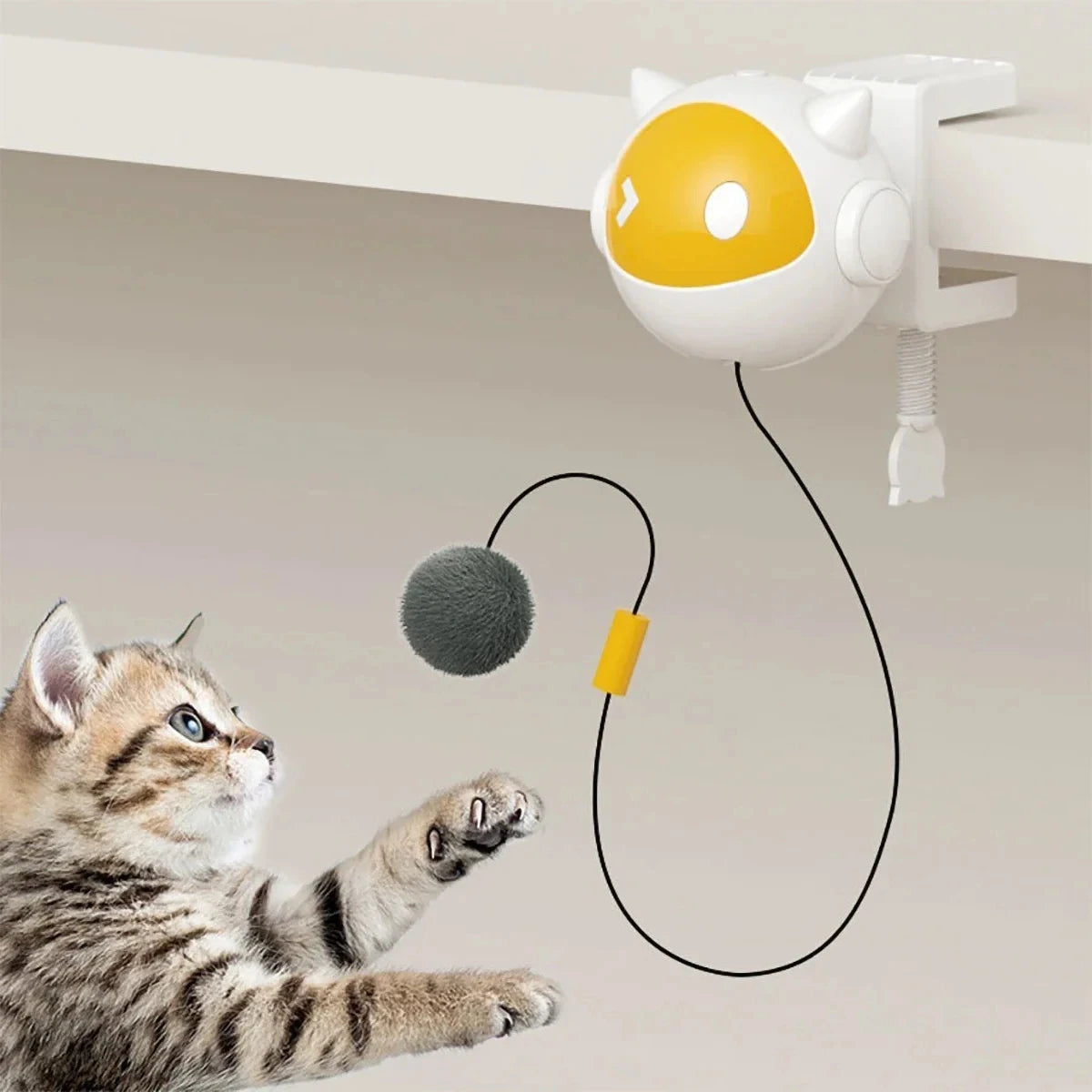 Interactive Electric Cat Toy with Replaceable Hair Ball 