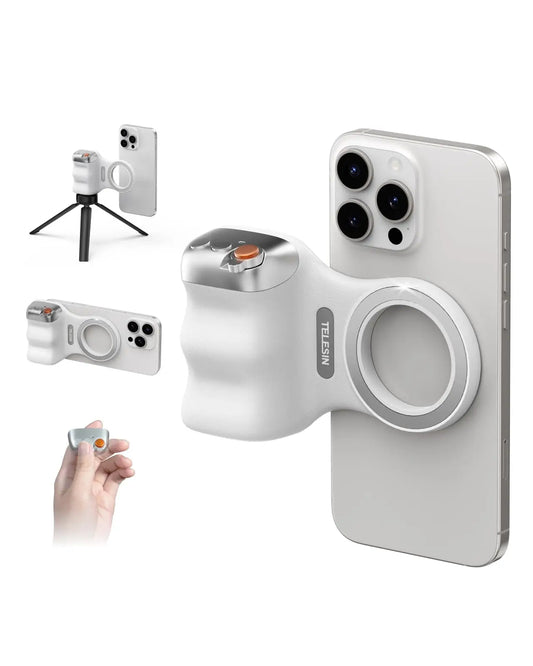 TELESIN Fun Shot Magnetic Phone Camera DSLR Style Shutter Grip 